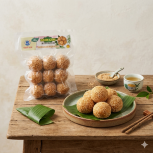 FRIED SESAME WITH MUNG BEAN DONUT