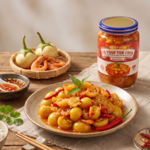PICKLED EGGPLANT WITH SHRIMP IN BRINE