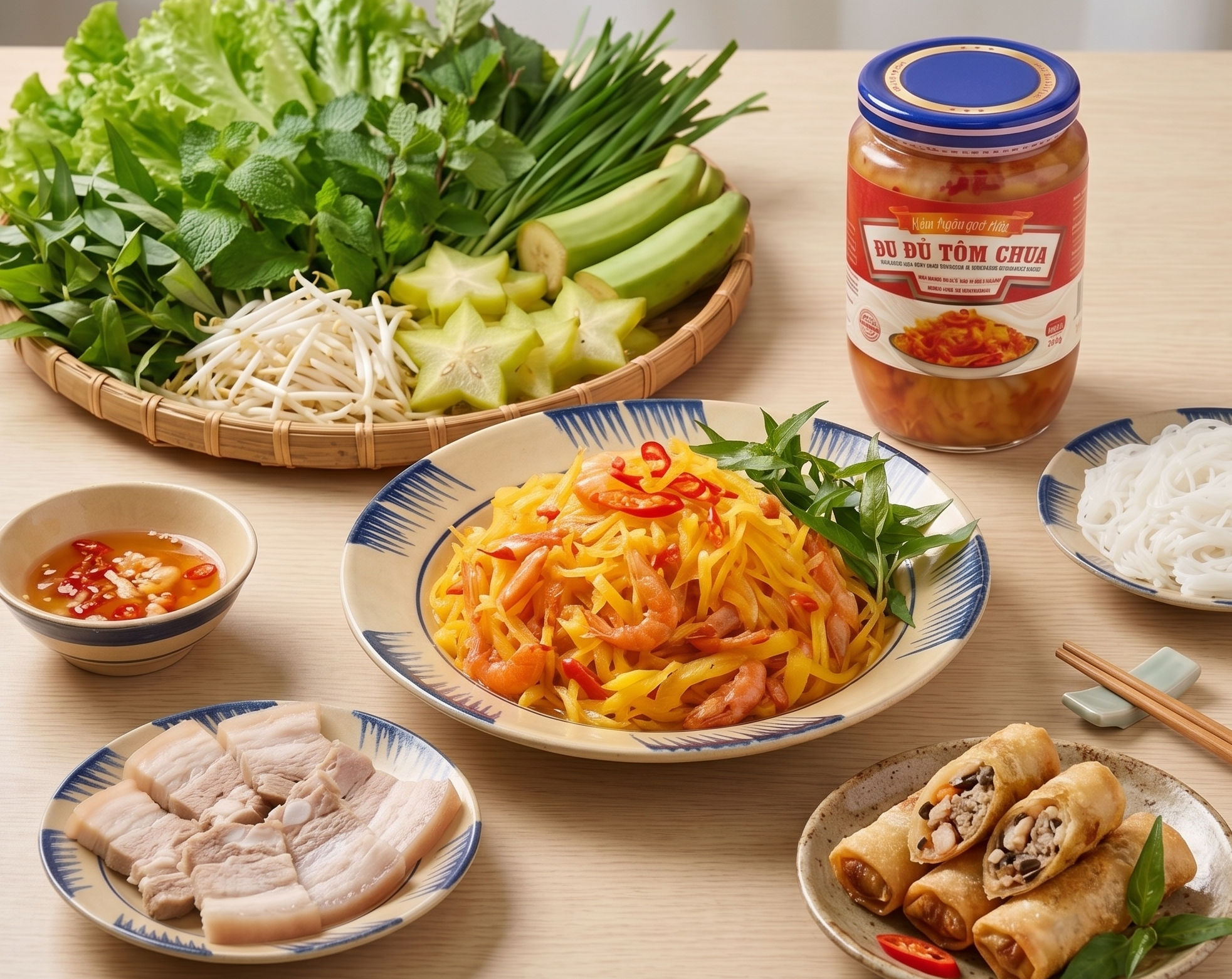 Đu đủ tôm chua