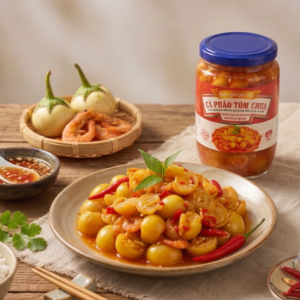 PICKLED EGGPLANT WITH SHRIMP IN BRINE