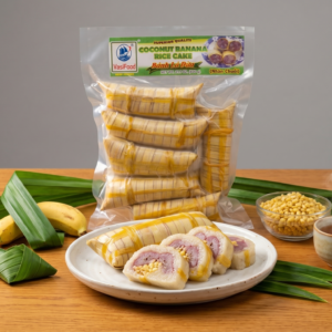 COCONUT BANANA/BEAN RICE CAKE