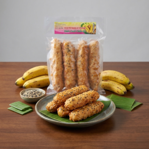 FROZEN FRIED BANANA CAKE WITH SESAME